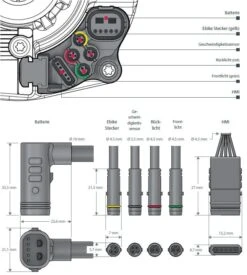Brose Motor 250 Watt Drive-S Mag Ab 2019 Vertikal (neu) -Stilvoller Laden Für Fahrradausrüstung Brose Motor Drive S MAG 2019 Anschluesse