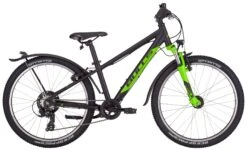 Bulls Tokee Street-24 2022 7-Gang Kettenschaltung -Stilvoller Laden Für Fahrradausrüstung Bulls Tokee Street 24 Zoll 7 Gang Kettenschaltung Jungen black matt green schwarz gruen 633 17732