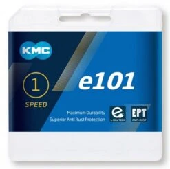 KMC E101-EPT Breit Für E-Bike 1/2x1/8 Grau 10.000km+ Montageverpackt -Stilvoller Laden Für Fahrradausrüstung KMC Kette E101 EPT silber 10000km 112 Glieder 1 fach BE101EP12 4715575897479 verpackt