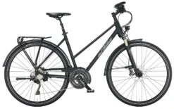 KTM Trentino Light Disc 2022 -Stilvoller Laden Für Fahrradausrüstung KTM Trentino Light Disc 2022 Damen Trapez schwarz matt 022405206 022405211 022405216