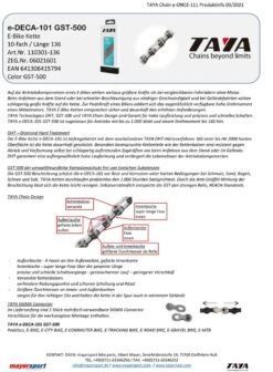 KMC Taya E-Deca-101 GST-500 Silber 10-fach Verstärkt Für E-Bike 136 Glieder -Stilvoller Laden Für Fahrradausrüstung Kette Taya e Deca 101 GST 500 10 fach E Bike 136 Glieder 100301 136 641306415794b