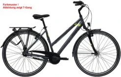 Pegasus Piazza 2020/2021 21-Gang -Stilvoller Laden Für Fahrradausrüstung Pegasus Piazza 2020 21 Gang Damen Trapez grau matt lime 526 00945 00950 00953