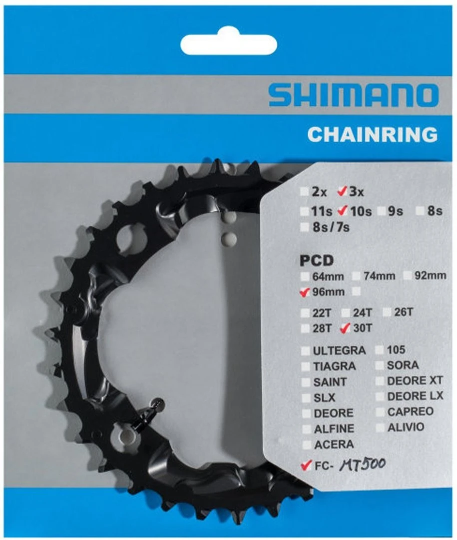 Shimano MT500 4-Arm 10-fach 30 Zähne AN-Type Stahl Schwarz Y-1VB98010 3 Shimano MT500 4-Arm 10-fach 30 Zähne AN-Type Stahl Schwarz Y-1VB98010