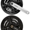 Shimano Altus FC-M371 9-fach 26-36-48 Zähne -Stilvoller Laden Für Fahrradausrüstung Shimano Kurbelsatz Altus 2015 schwarz silber 3 fach 48 36 26 170mm 175mm E FCM371X866C
