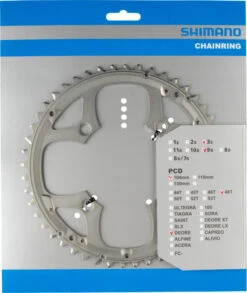 Shimano Deore 2000 4-Arm 44 Zähne N-Type IG Alu Silber Nicht Für Schutzring ! Y-1DS98020